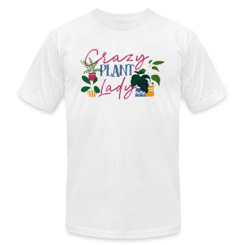 Plantes de jardinier - T-shirt unisexe Bella + Canvas - blanc - Devant - Jose (178cm)