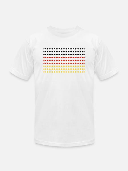 germany flag - Unisex Jersey T-Shirt by Bella + Canvas - white