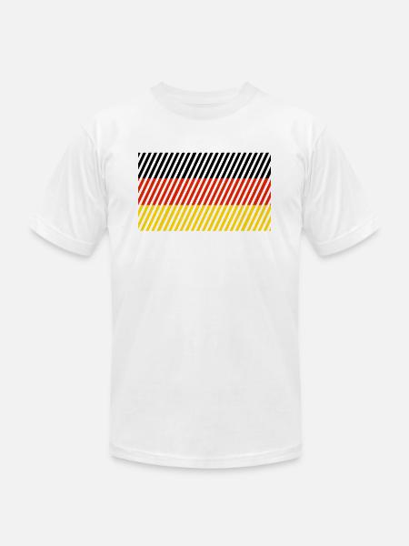 germany flag - Unisex Jersey T-Shirt by Bella + Canvas - white