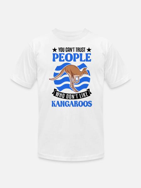 Kangaroo Australia Australian - Unisex Jersey T-Shirt by Bella + Canvas - white