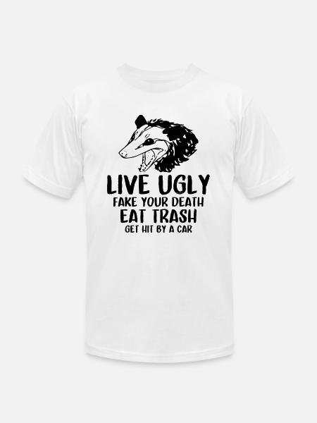 OPOSSUM QUOTES - Unisex Jersey T-Shirt by Bella + Canvas - white