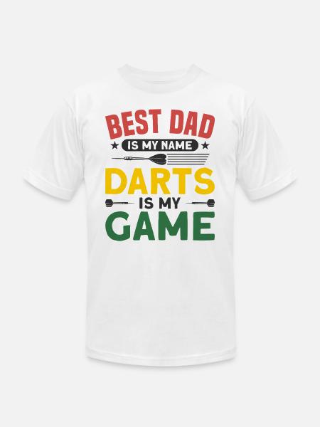 Darts Dart Player - Unisex Jersey T-Shirt by Bella + Canvas - white