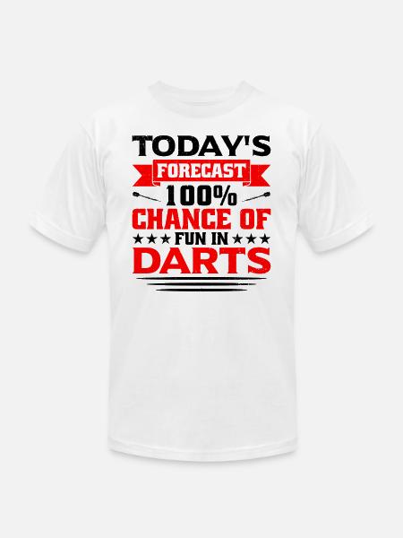 Darts Dart Player - Unisex Jersey T-Shirt by Bella + Canvas - white