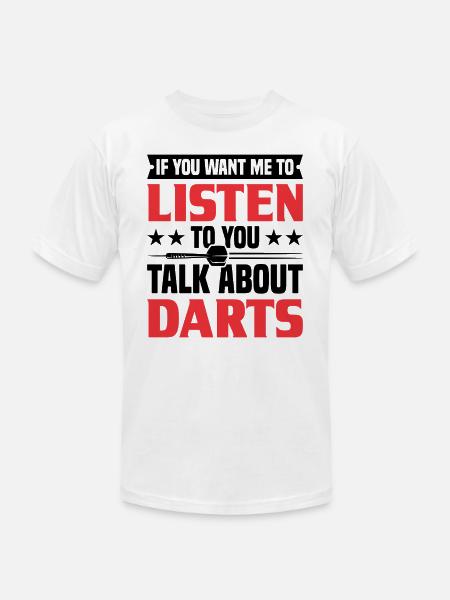 Darts Dart Player - Unisex Jersey T-Shirt by Bella + Canvas - white