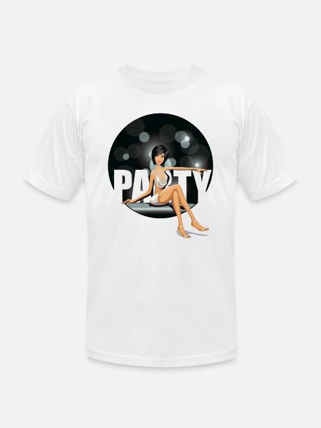 Girl Party - Unisex Jersey T-Shirt by Bella + Canvas - white