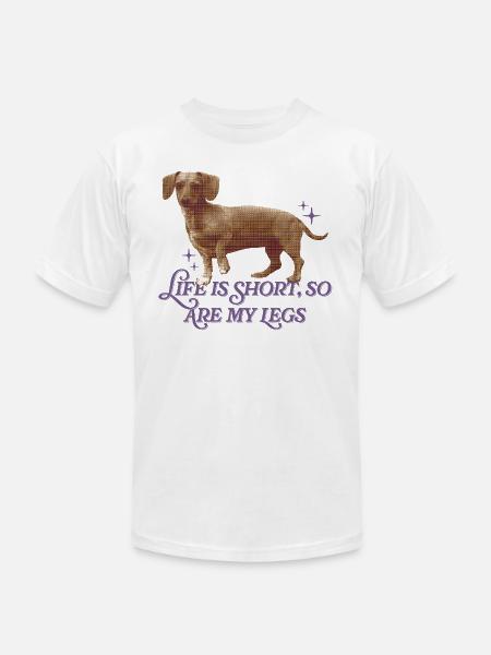 Life Is Short  - Unisex Jersey T-Shirt by Bella + Canvas - white