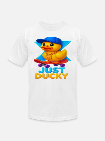 Just Ducky X22 - Unisex Jersey T-Shirt by Bella + Canvas - white