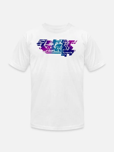 Graffiti Piece - Dark - Unisex Jersey T-Shirt by Bella + Canvas - white
