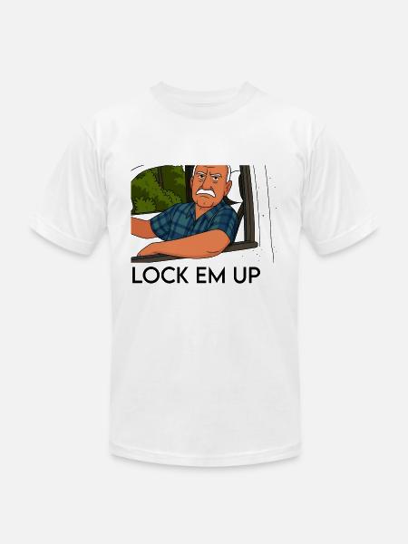 Lock em up - Unisex Jersey T-Shirt by Bella + Canvas - white