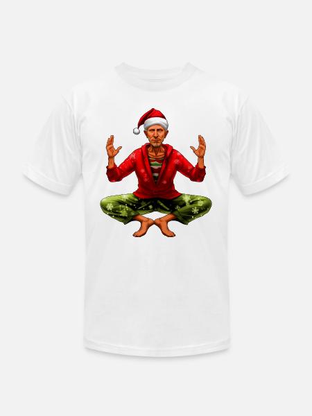 Yogi Christmas - Unisex Jersey T-Shirt by Bella + Canvas - white