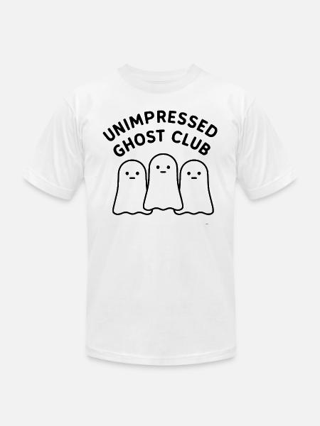 Unimpressed Ghost Club - Unisex Jersey T-Shirt by Bella + Canvas - white