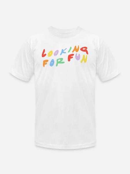 Looking for Fun - Unisex Jersey T-Shirt by Bella + Canvas - white