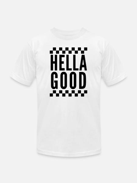 Hella Good Ska Checkerboard - Unisex Jersey T-Shirt by Bella + Canvas - white
