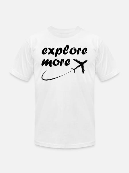 explore more - Unisex Jersey T-Shirt by Bella + Canvas - white