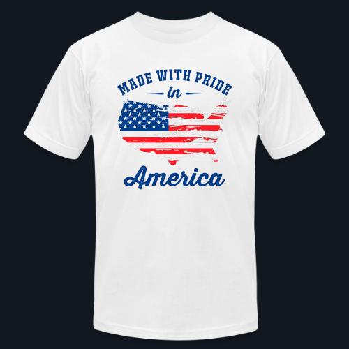 Made with pride in America - Unisex Jersey T-Shirt by Bella + Canvas