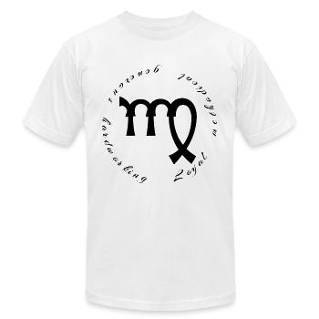 Virgo Zodiac Signs - Unisex Jersey T-Shirt by Bella + Canvas - white - Front - Jose (178cm)