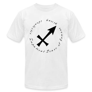 Sagittarius Zodiac Signs - Unisex Jersey T-Shirt by Bella + Canvas - white - Front - Jose (178cm)