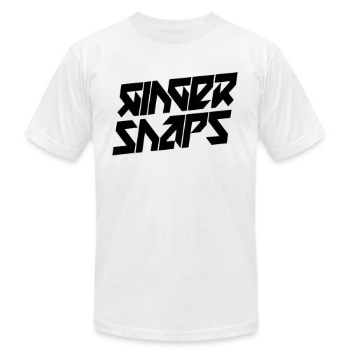 Ginger Snap5 logo (two lines black) - Unisex Jersey T-Shirt by Bella + Canvas