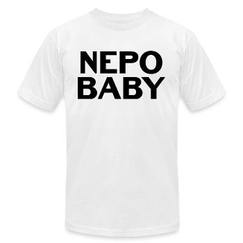 Nepo Baby Nepotism Babies - Unisex Jersey T-Shirt by Bella + Canvas - white - Front - Jose (178cm)