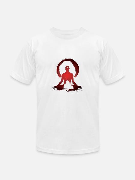 Yogi - Padmasana - Unisex Jersey T-Shirt by Bella + Canvas - white