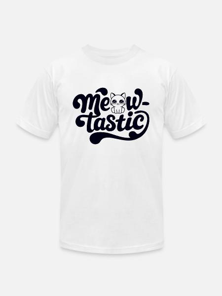 Cat Meow-Tastic Fantastic - Unisex Jersey T-Shirt by Bella + Canvas - white