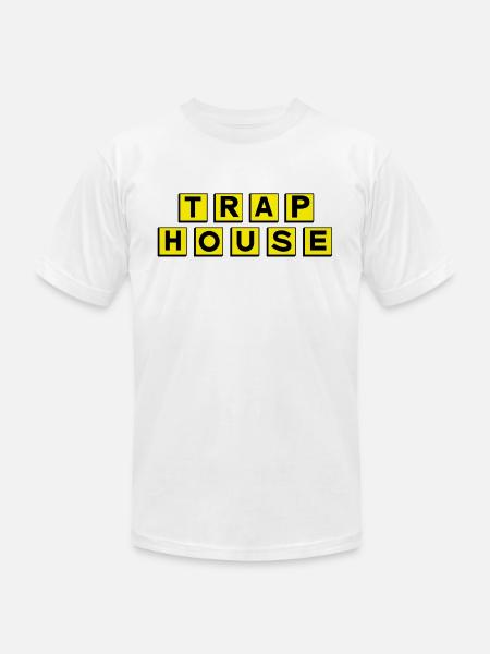 Trap House - Unisex Jersey T-Shirt by Bella + Canvas - white