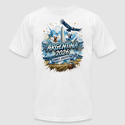 Argentina Football Fan Graphic T-Shirt - Unisex Jersey T-Shirt by Bella + Canvas