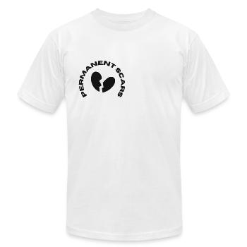 Unisex Laid Back PS T-shirt - Unisex Jersey T-Shirt by Bella + Canvas - white - Front - Jose (178cm)