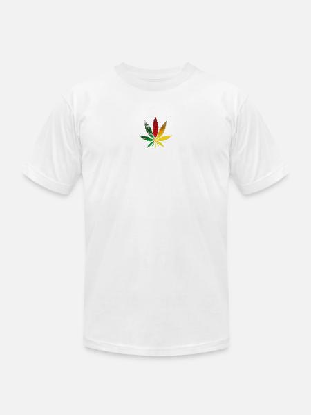 Rainbow maple - Unisex Jersey T-Shirt by Bella + Canvas - white