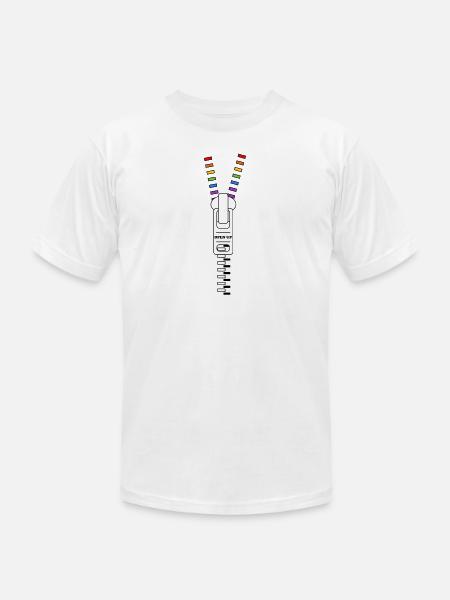 Open Up - Unisex Jersey T-Shirt by Bella + Canvas - white