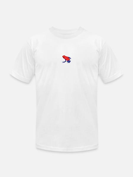 Strawberry Poison Dart Frog - Unisex Jersey T-Shirt by Bella + Canvas - white