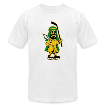 prince albert raiders Essential T Shirt - Unisex Jersey T-Shirt by Bella + Canvas - white - Front - Jose (178cm)
