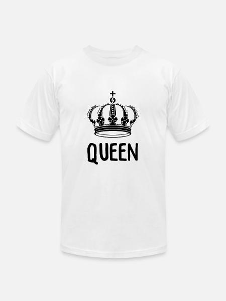 King Queen Partnerlook - Unisex Jersey T-Shirt by Bella + Canvas - white