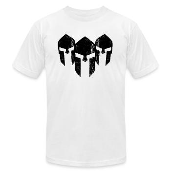 Spartans - Unisex Jersey T-Shirt by Bella + Canvas - white - Front - Jose (178cm)