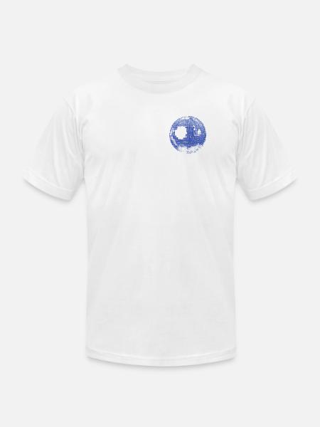 Retro Disco Ball - Unisex Jersey T-Shirt by Bella + Canvas - white