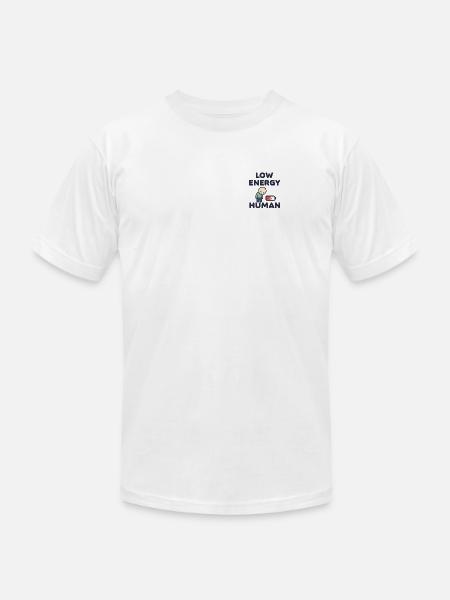 Low Energy Human Illustration - Unisex Jersey T-Shirt by Bella + Canvas - white