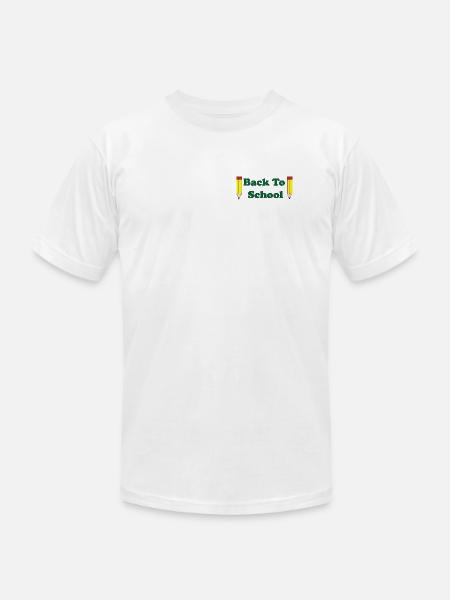Back to School Pencils - Unisex Jersey T-Shirt by Bella + Canvas - white