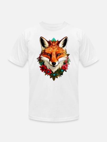 Foxes Style - Unisex Jersey T-Shirt by Bella + Canvas - white