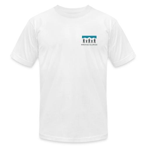 ImmunizeColorado vertical 4c transparent - Unisex Jersey T-Shirt by Bella + Canvas