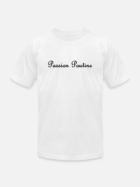 Poutine Passion - Unisex Jersey T-Shirt by Bella + Canvas - white