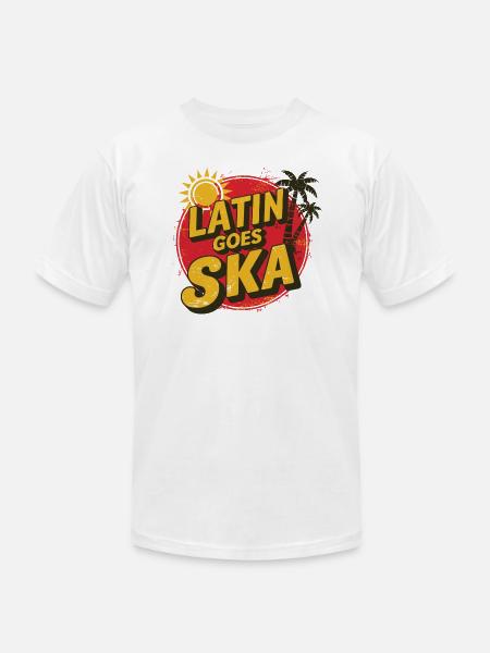 Latin Goes Ska - Unisex Jersey T-Shirt by Bella + Canvas - white