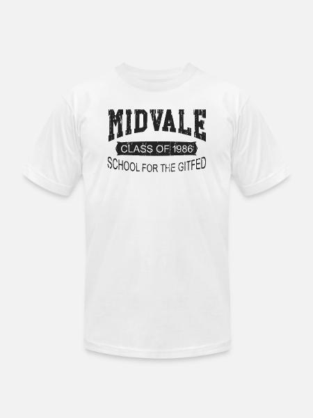 Midvale School for the Gifted Gary Larson the Far - Unisex Jersey T-Shirt by Bella + Canvas - white
