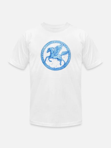 Pegasus - Unisex Jersey T-Shirt by Bella + Canvas - white