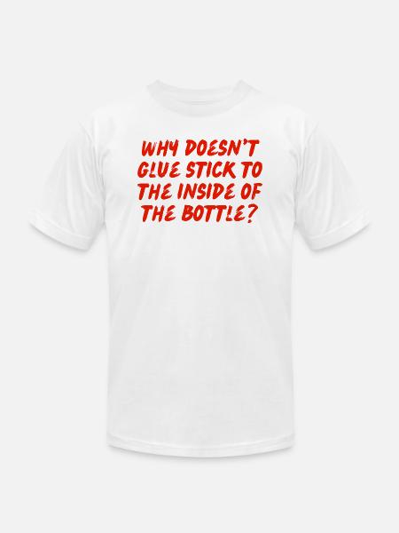 Glue - Unisex Jersey T-Shirt by Bella + Canvas - white