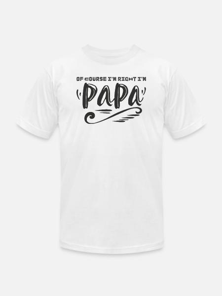 Funny Papa - Unisex Jersey T-Shirt by Bella + Canvas - white