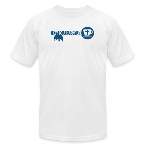 Jesus and Coffee the key to a happy life - Unisex Jersey T-Shirt by Bella + Canvas