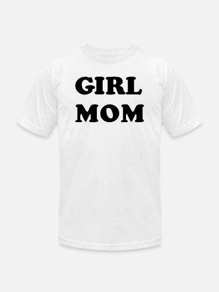 Girl Mom 1 1 - Unisex Jersey T-Shirt by Bella + Canvas - white