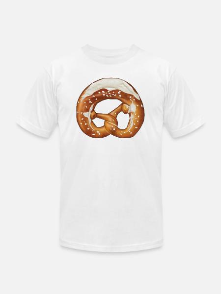 Pretzel - Unisex Jersey T-Shirt by Bella + Canvas - white