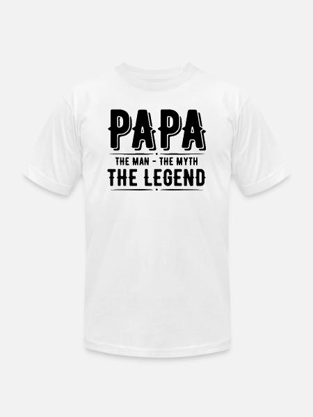 papa - Unisex Jersey T-Shirt by Bella + Canvas - white