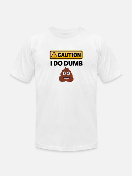 Caution I Do - Unisex Jersey T-Shirt by Bella + Canvas - white